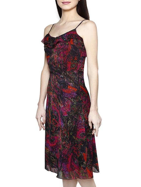 ruffle detail a-line dress - 15946574 - Zoom Image - 2
