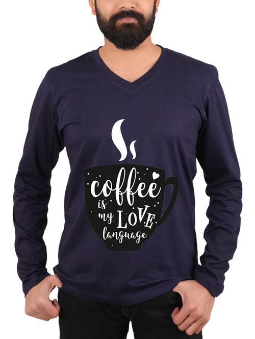 navy blue typographic tshirt - 15946592 - Standard Image - 1