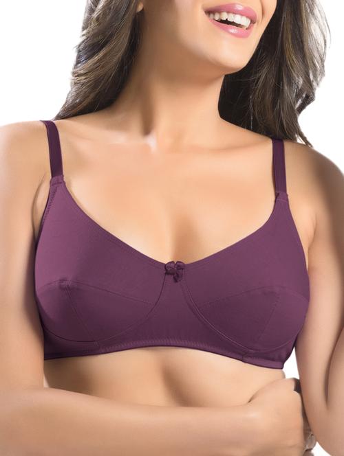 bow patch solid bra - 15946678 - Standard Image - 1