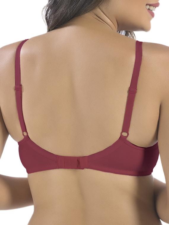 bow patch solid bra - 15946687 - Zoom Image - 2