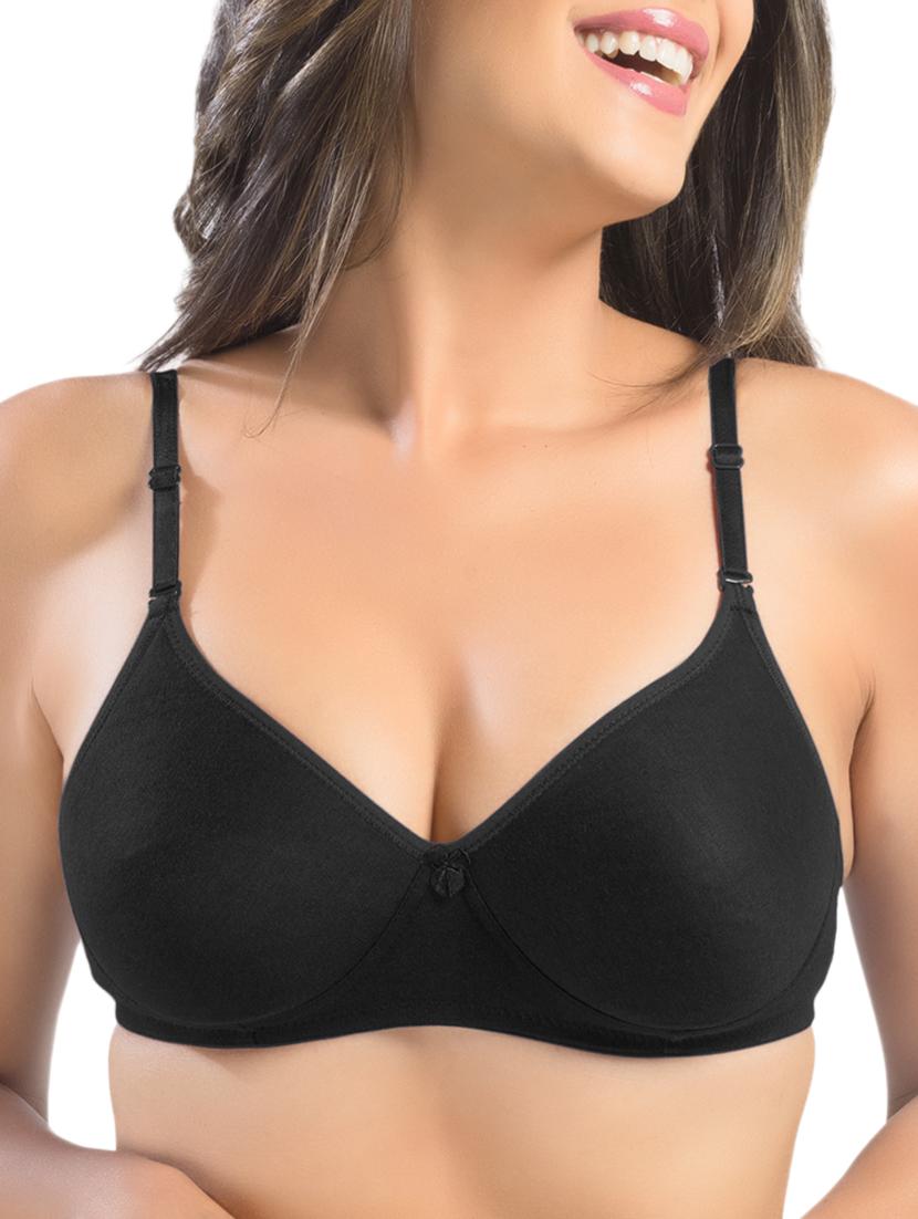 bow patch solid bra - 15946704 - Zoom Image - 1