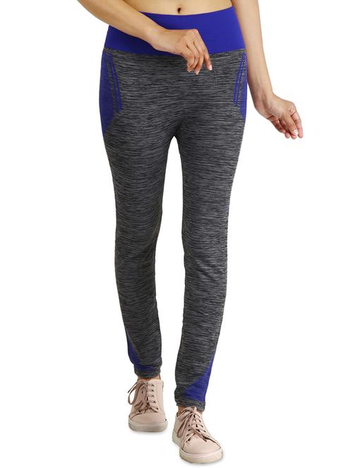 contrast mesh paneled yoga pant - 15946841 - Very Small Image - 1
