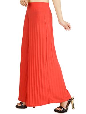 accordion pleated flared palazzo - 15946858 - Standard Image - 2