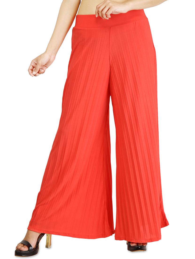 accordion pleated flared palazzo - 15946858 - Zoom Image - 1