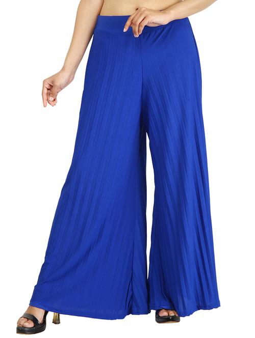 accordion pleated flared palazzo - 15946860 - Standard Image - 1