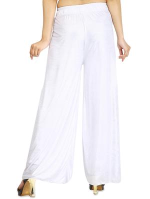metallic flared palazzo - 15946862 - Standard Image - 3