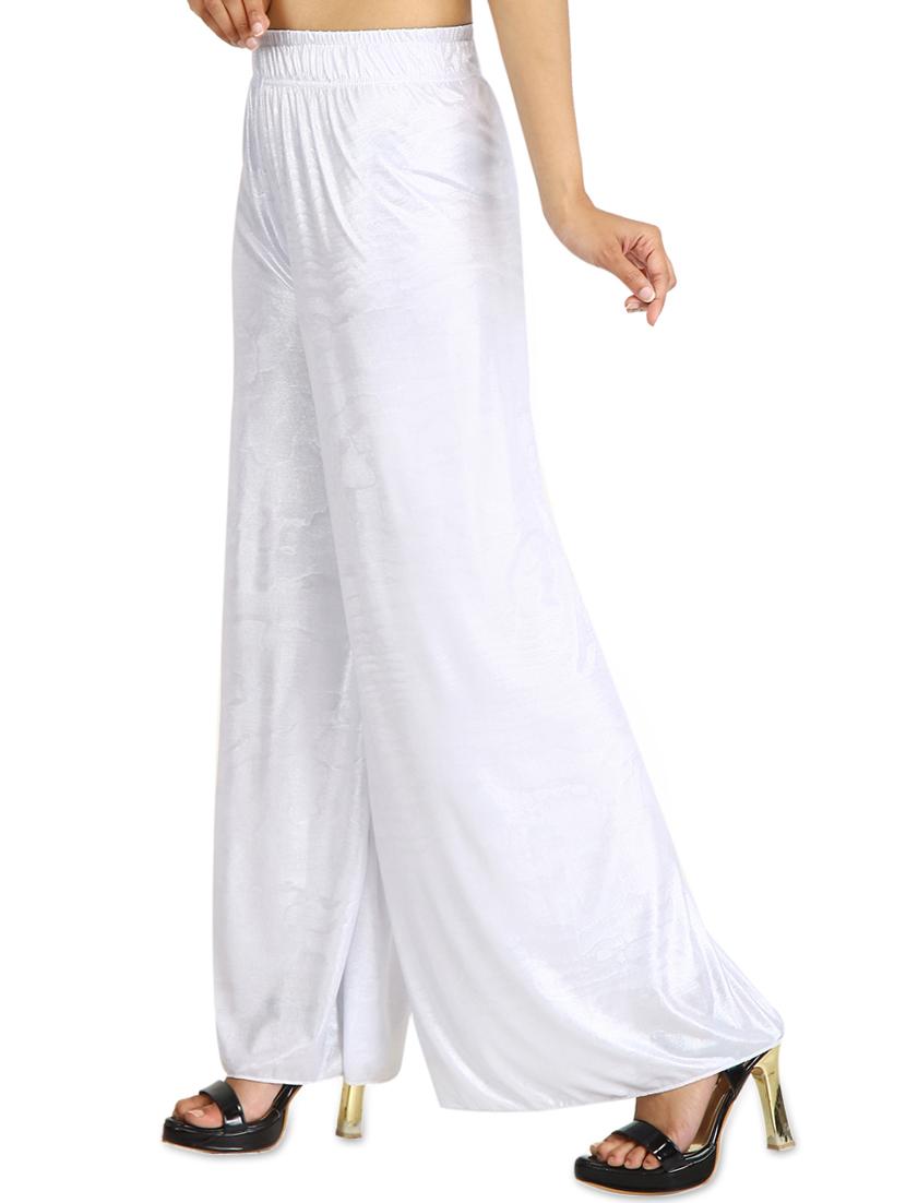 metallic flared palazzo - 15946862 - Zoom Image - 2