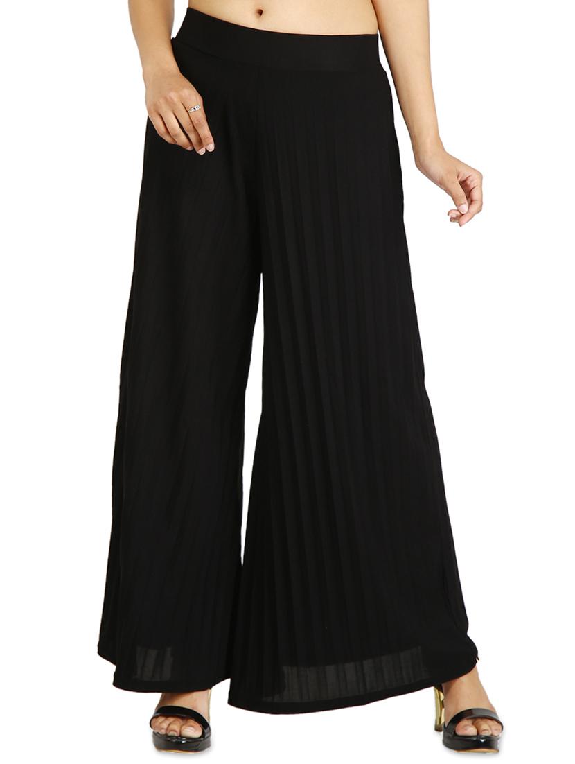 accordion pleated flared palazzo - 15946863 - Zoom Image - 1