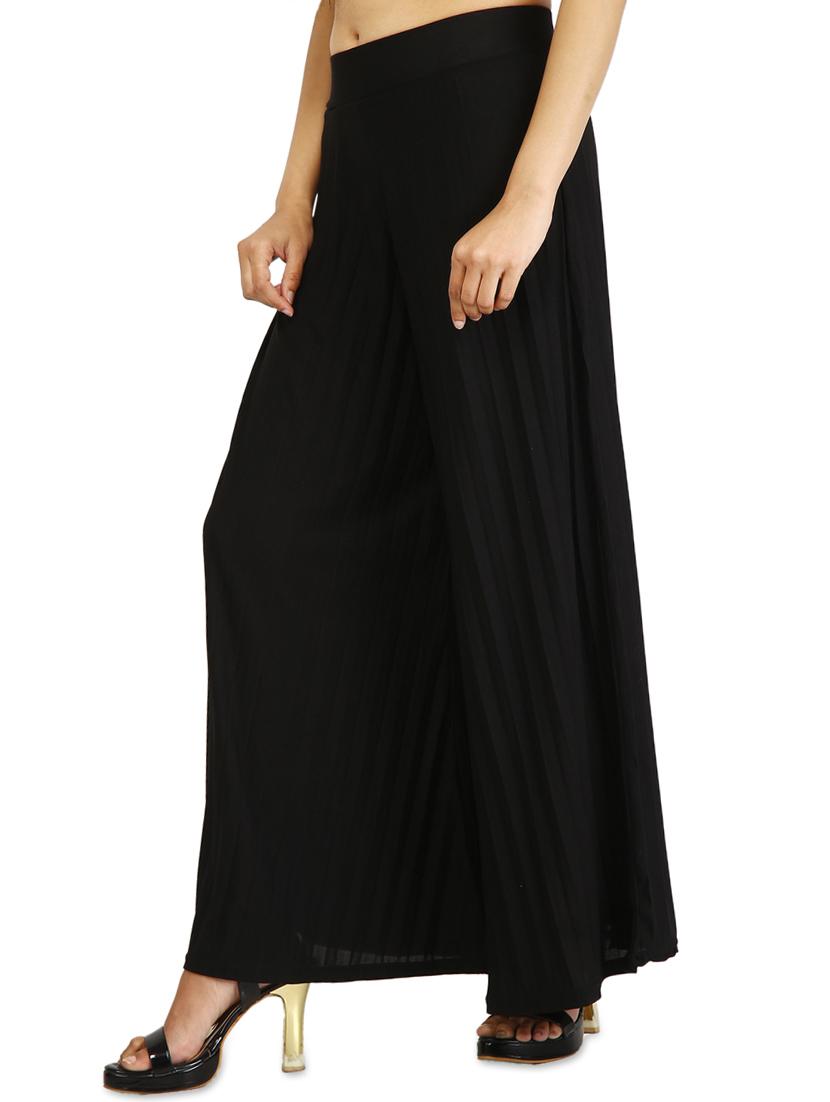accordion pleated flared palazzo - 15946863 - Zoom Image - 2