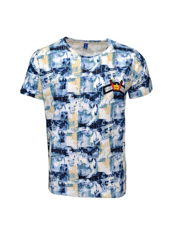 blue cotton tshirt - 15946880 - Zoom Image - 1