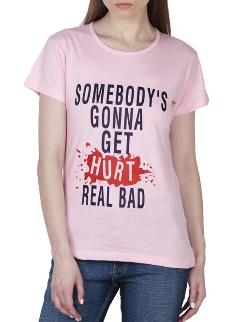 slogan print short sleeved tee - 15947092 - Standard Image - 1