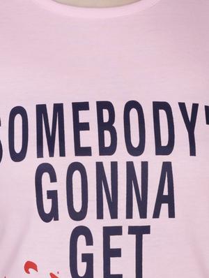 slogan print short sleeved tee - 15947092 - Standard Image - 4