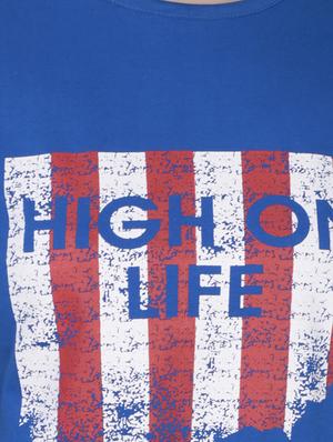 round neck graphic print tee - 15947094 - Standard Image - 4