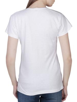 graphic print v-neck tee - 15947102 - Standard Image - 3