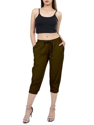 drawstring waist capri - 15947165 - Standard Image - 4