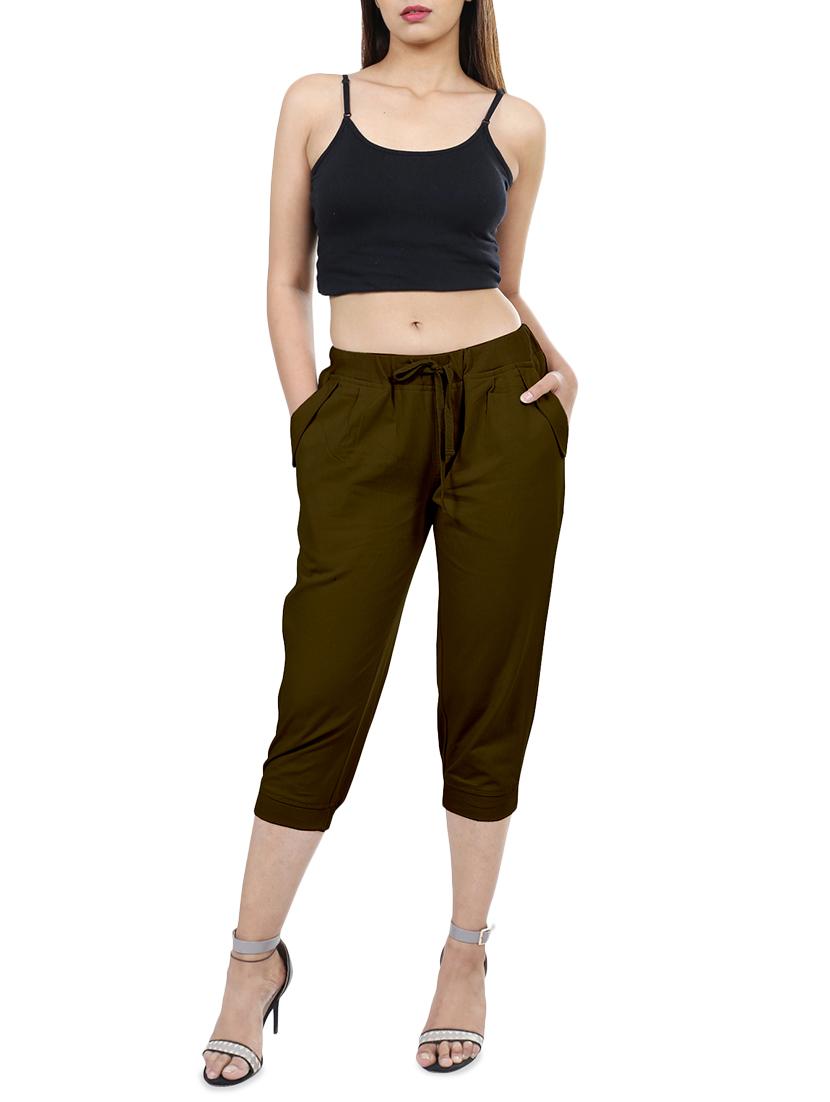 drawstring waist capri - 15947165 - Zoom Image - 4