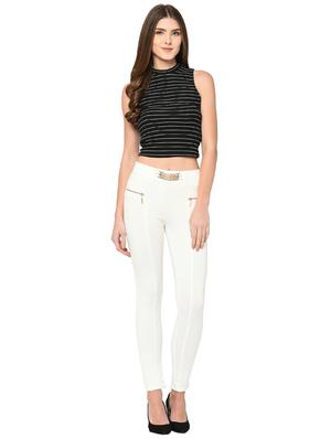 zipper detail high rise jegging - 15947348 - Standard Image - 4
