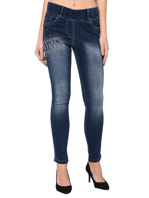embellished high rise jegging - 15947353 - Standard Image - 1