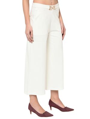 buckle detail flared palazzo - 15947357 - Standard Image - 2