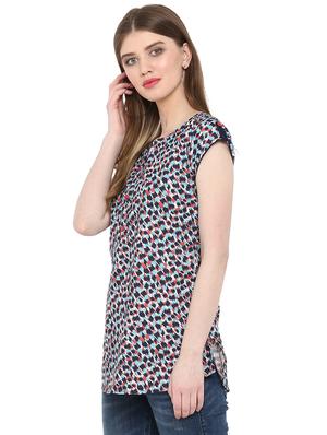 cap sleeved button detail top - 15947375 - Standard Image - 2