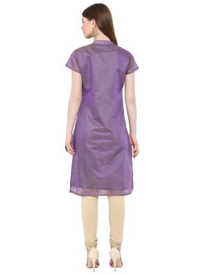 embroidered straight kurta - 15947378 - Standard Image - 3