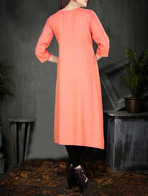 straight slit sleeeves kurta - 15947396 - Standard Image - 3