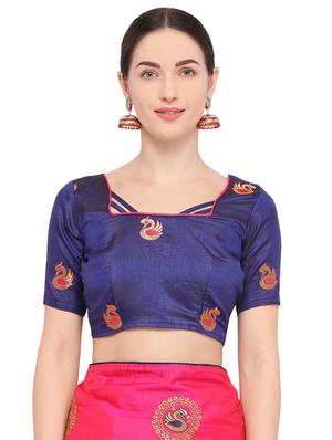 conversational magenta embroidered saree with blouse - 15947509 - Standard Image - 3