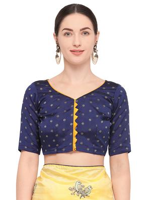 conversational lemon yellow embroidered saree with blouse - 15947517 - Standard Image - 3