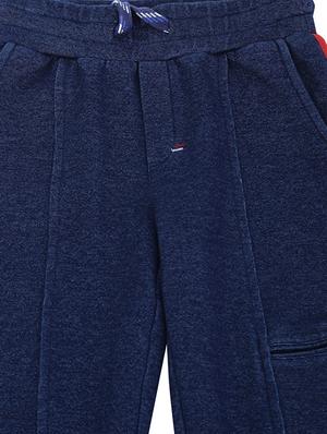 blue cotton blend jogger - 15948194 - Standard Image - 3