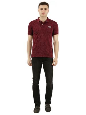 maroon all over print tshirt - 15948266 - Standard Image - 4