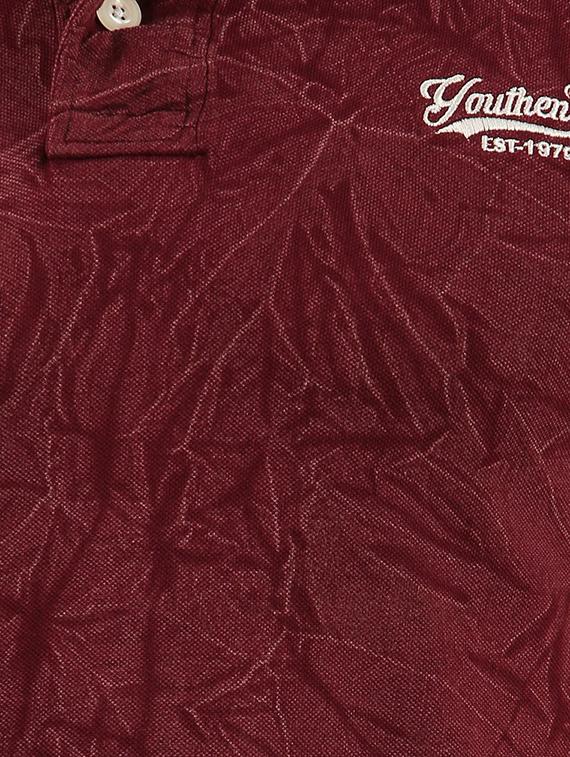 maroon all over print tshirt - 15948266 - Zoom Image - 5