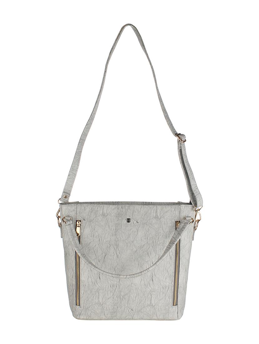 grey leatherette (pu) regular handbag - 15948365 - Zoom Image - 1