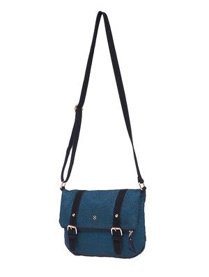 blue leatherette (pu) regular sling bag - 15948368 - Standard Image - 4