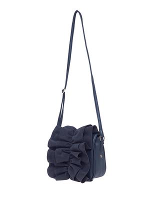 blue leatherette (pu) regular sling bag - 15948370 - Standard Image - 4
