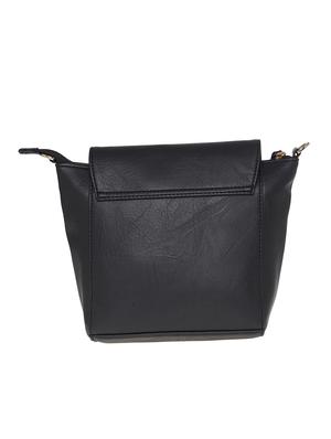 black leatherette (pu) regular sling bag - 15948371 - Standard Image - 2
