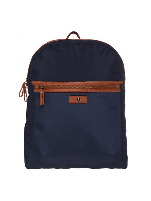 navy blue leatherette backpack - 15948378 - Very Small Image - 1