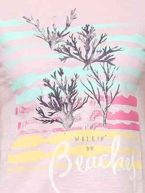 graphic print crew neck tee - 15948434 - Standard Image - 4