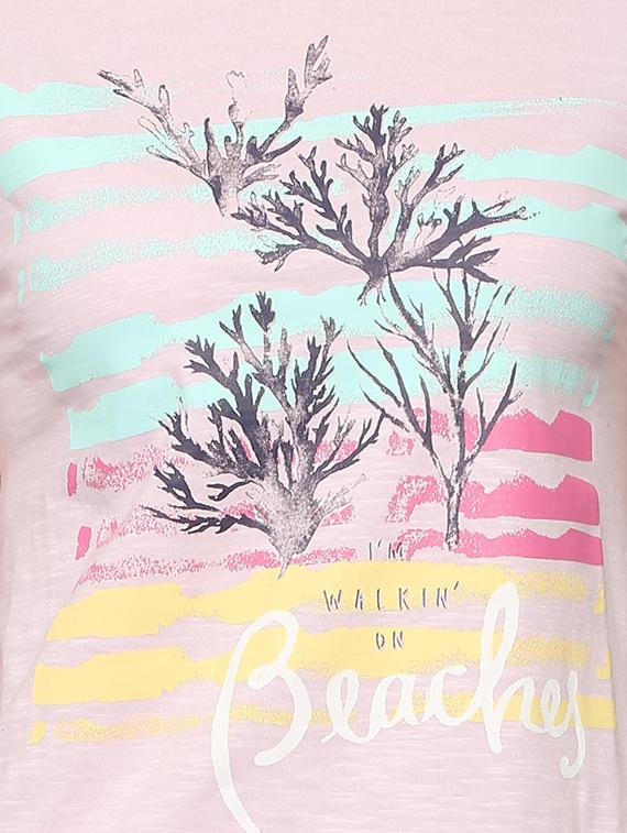 graphic print crew neck tee - 15948434 - Zoom Image - 4