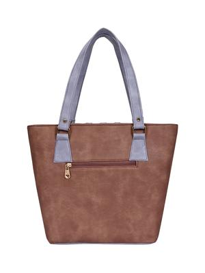 brown leatherette (pu) regular handbag - 15949058 - Standard Image - 2