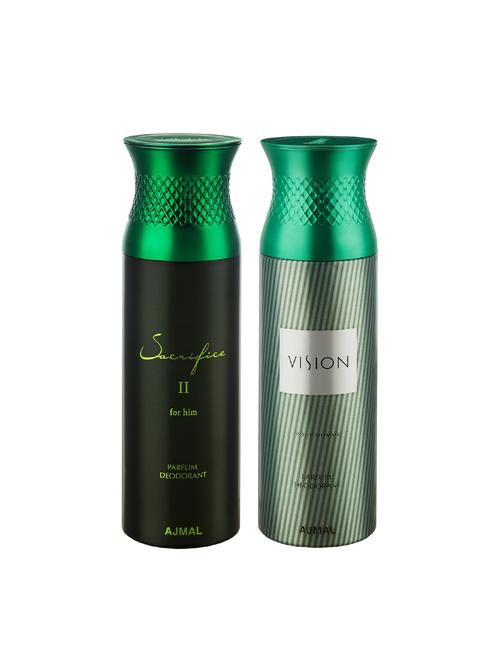 ajmal sacrifice ii him & vision deodorants for men pack of 2 - 15949632 - Standard Image - 1