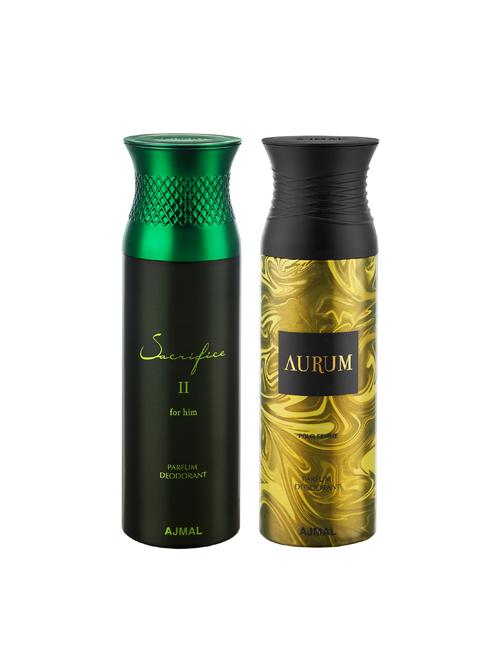 ajmal sacrifice ii him & aurum deodorants for men & women pack of 2 - 15949633 - Standard Image - 1