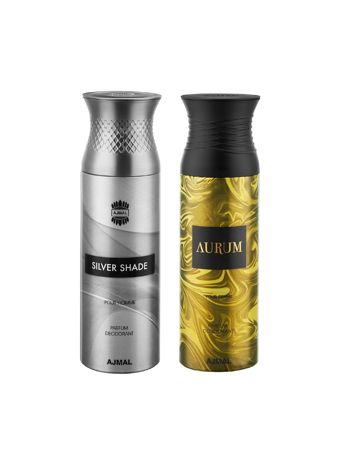 ajmal silvershade & aurum deodorants for men & women pack of 2 - 15949641 - Zoom Image - 1