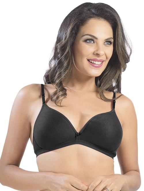 black solid t-shirt bra - 15949697 - Standard Image - 1