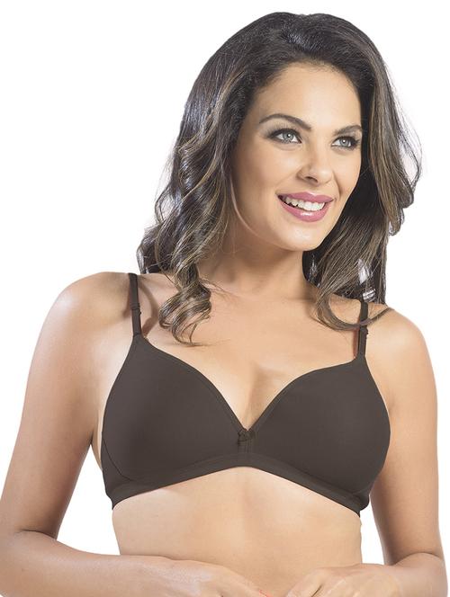 bow patch solid t-shirt bra - 15949704 - Standard Image - 1