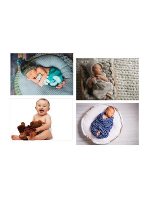 sehaz artworks cute baby poster for pregnant women (12x18, multicolour, set of 4) - sza-1014-poster-set - 15949748 - Standard Image - 2