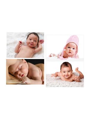 sehaz artworks cute baby poster for pregnant women (12x18, multicolour, set of 4) - sza-1020-poster-set - 15949754 - Standard Image - 2