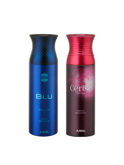 pack of blu (men's) & cerise (women's) deodorants - 15949778 - Very Small Image - 1
