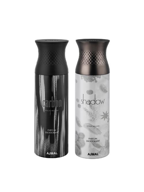 ajmal carbon & shadow him deodorants for men pack of 2 - 15949786 - Standard Image - 1