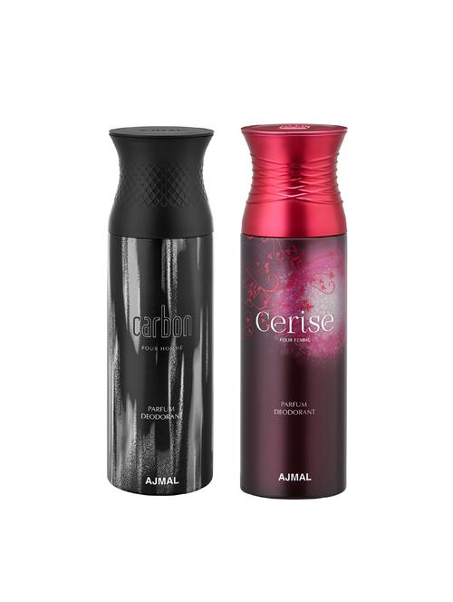 pack of carbon (men's) & cerise (women's) deodorants - 15949790 - Very Small Image - 1