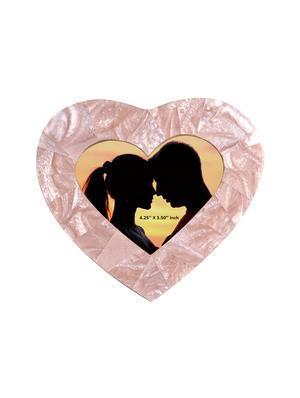 personalized love shaped photo frame by golden peacock - 15950003 - Standard Image - 2